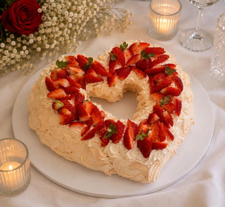 Strawberry Celebration Wreath Pavlova
